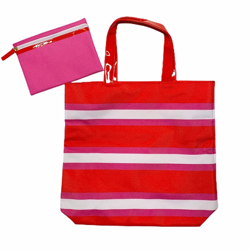 💙💙NWOT Estée Lauder Red, Orange & Pink Tote